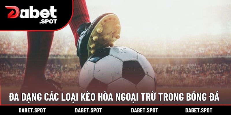 Đa dạng các loại kèo hòa ngoại trừ trong bóng đá