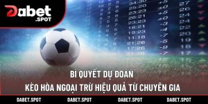 Bí Quyết Dự Đoán Kèo Hòa Ngoại Trừ Hiệu Quả Từ Chuyên Gia